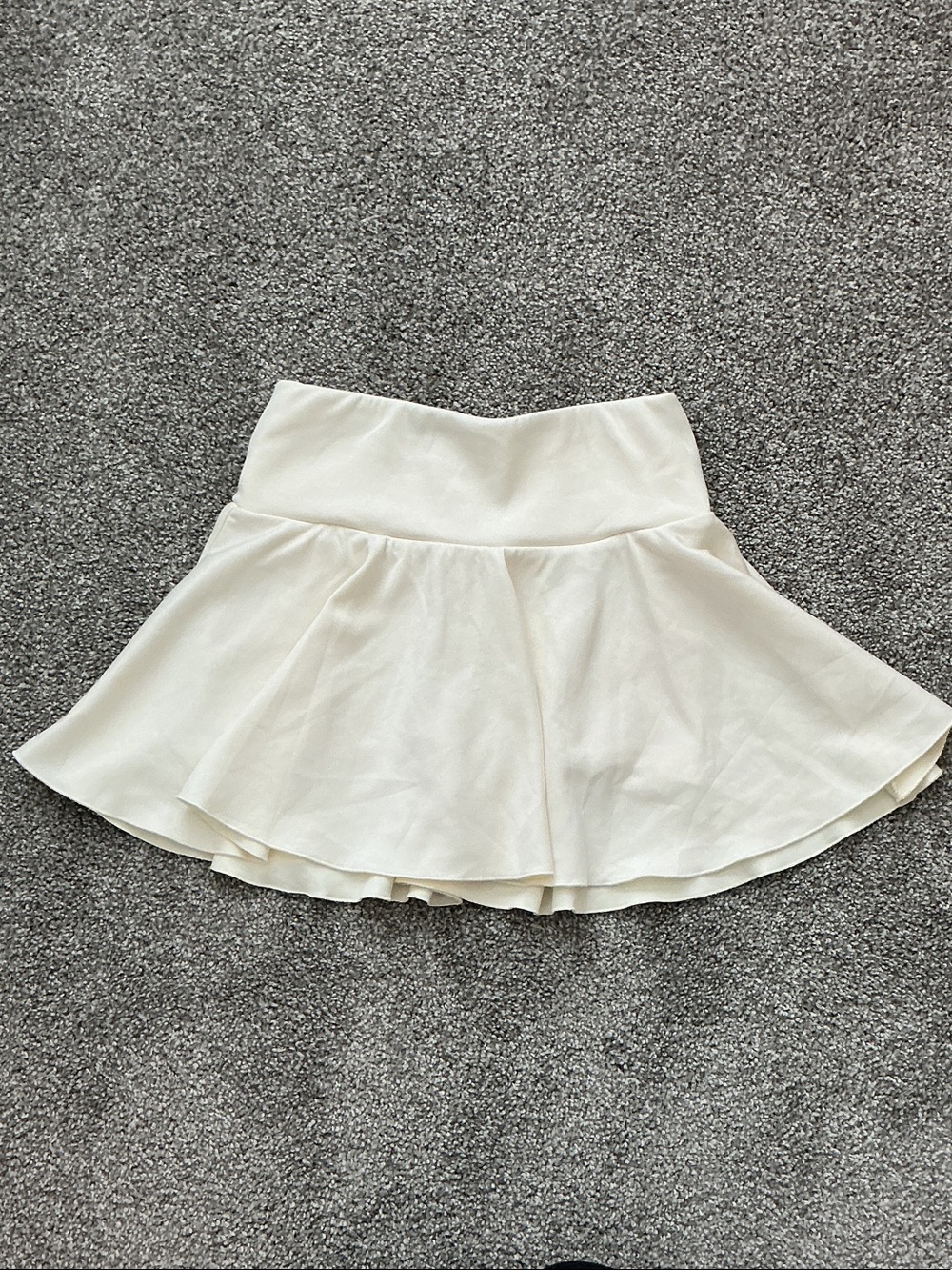Cream AS REVIVAL Circle Skater Skirt